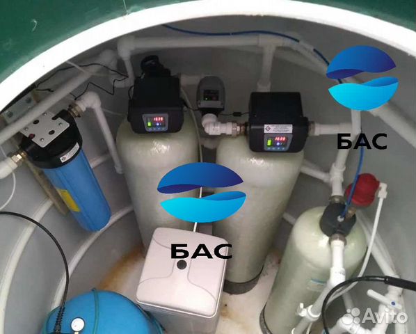 Очистка воды из скважины для коттеджа умягчения