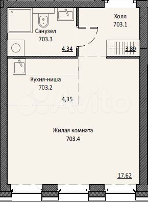 Апартаменты-студия, 30,3 м², 7/16 эт.
