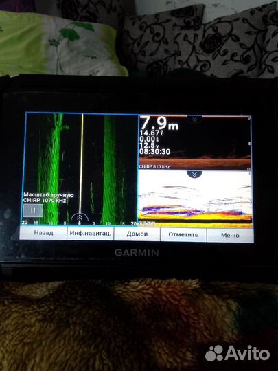 Продам эхолот Гармин эхомап 73sv с датчиком gt54