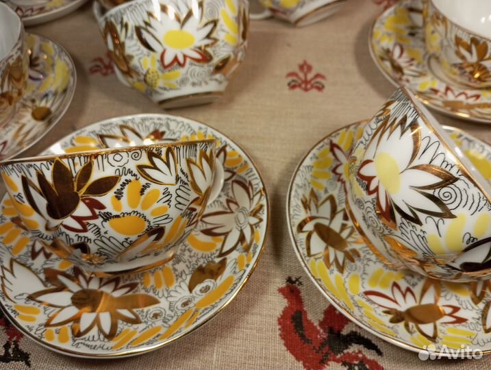Сервиз лфз Золотые ромашки, Мой сад