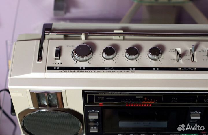 Винтажная магнитола Sanyo WMR-D25, 220V