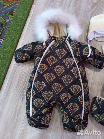 Зимний комплект для новорожденного