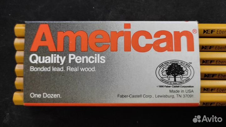 Простые карандаши Faber-Castell, American США 12шт