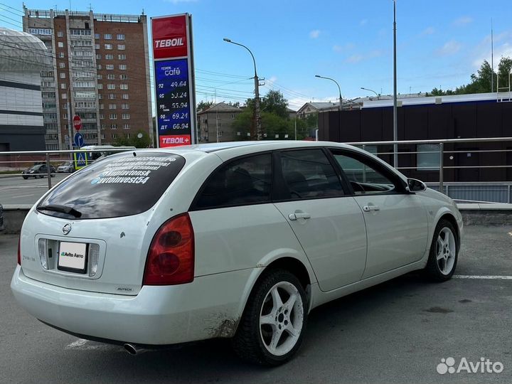 Nissan Primera 2.0 CVT, 2001, 215 560 км