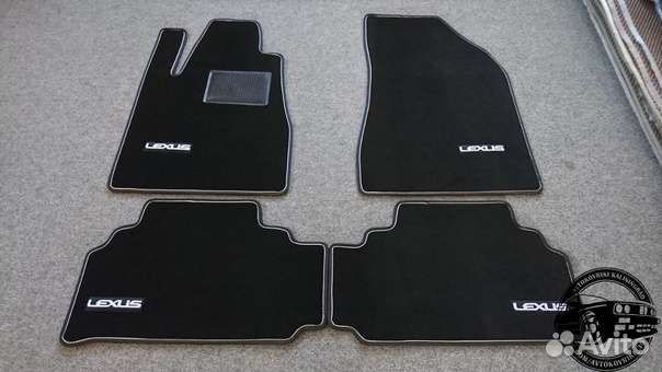Автоковрики для lexus RX II, чёрные
