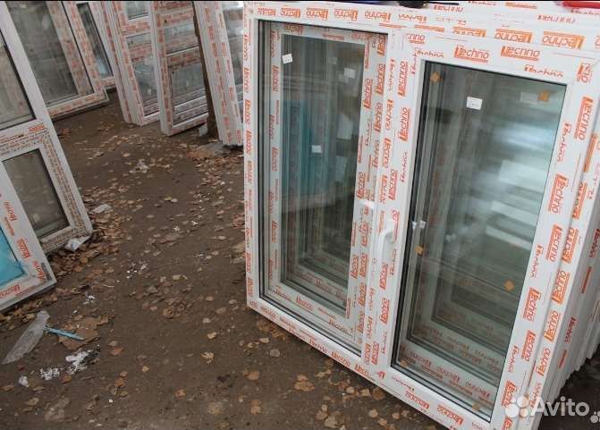 Пластиковое окно новое 1300на 1400мм