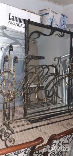 Кованные: обувница, вешалка и зеркало