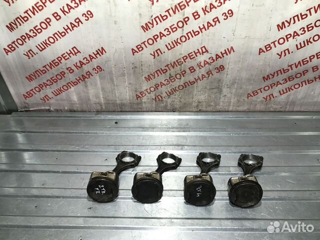 Поршни с шатунами Тойота Прадо 120 1GR-FE 4.0л