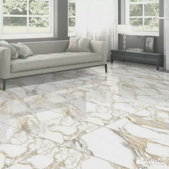Керамогранит Calacatta Porto Gold Glossy 60x120