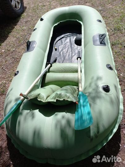 Лодка надувная резиновая двухместная б/у