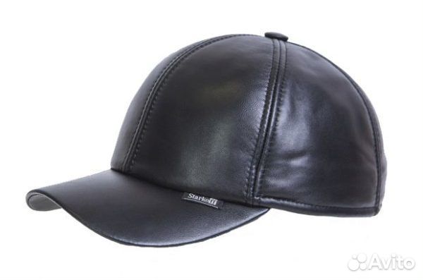 Кепка бейсболка мужская зимняя кожа