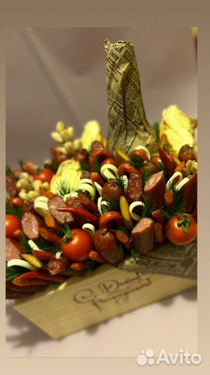 Мужские букеты съедобные