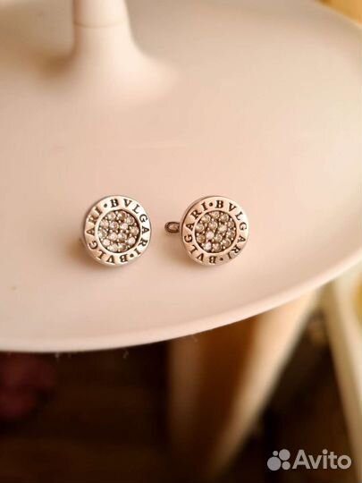 Серьги с фианитами