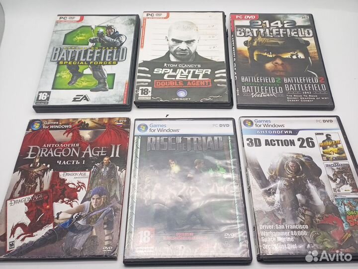Коллекция раритетных игр для PC на CD и DVD дисках
