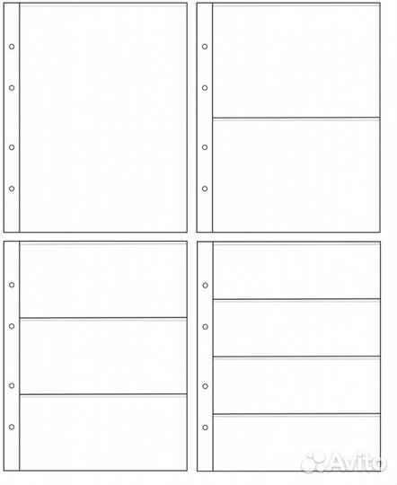 Листы для монет,Папки из пвх и кожзама,монетники