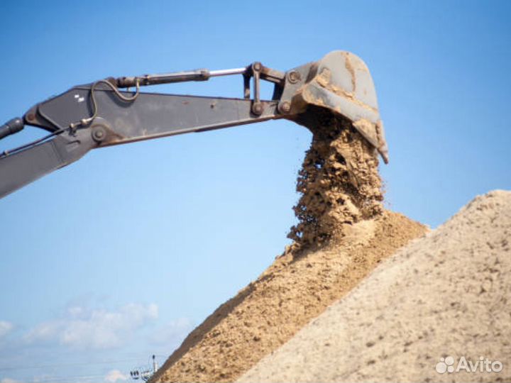 Песок мытый. В наличии. Новопетровское