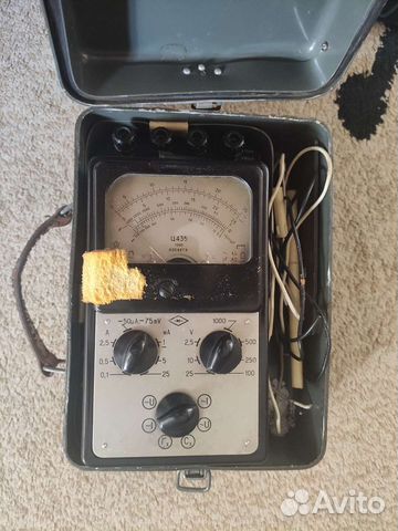Комбинированный прибор (мультиметр) СССР ц435
