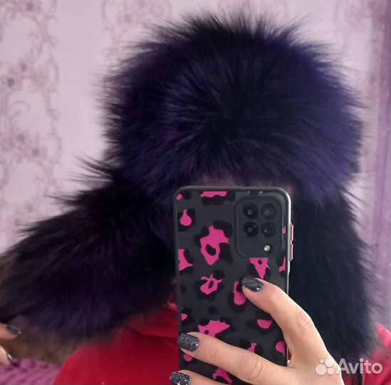 Шапка зимняя меховая женская песец