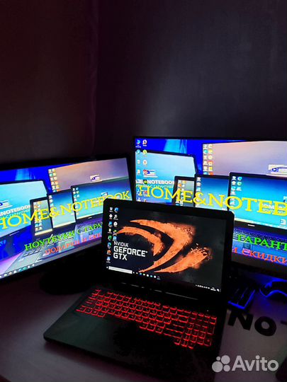 Игровой ноутбук asus TUF gaming 1050TI 4 GB I7