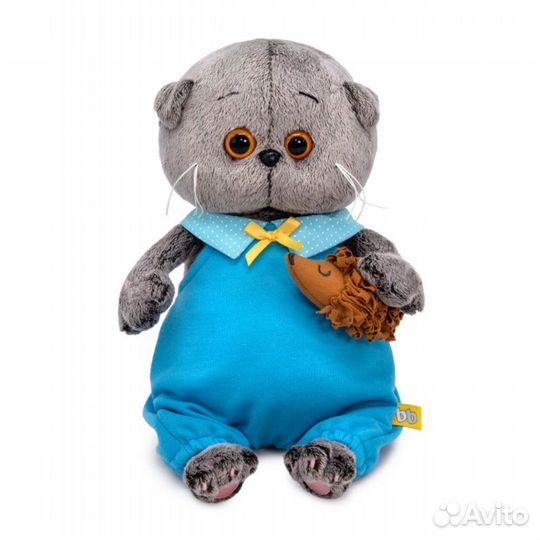 Кот Басик Baby 20 см с ёжиком