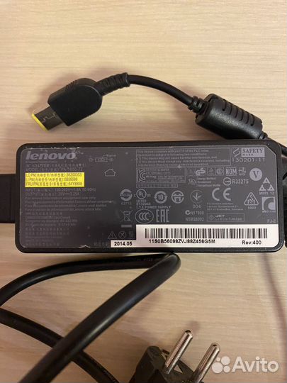 Блок питания Lenovo 20V 3.25A