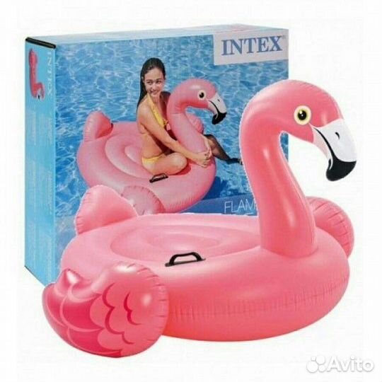 Надувной матрас фламинго