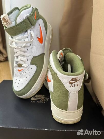 Мужские кроссовки Air Force1 Mid QS. Оригинал