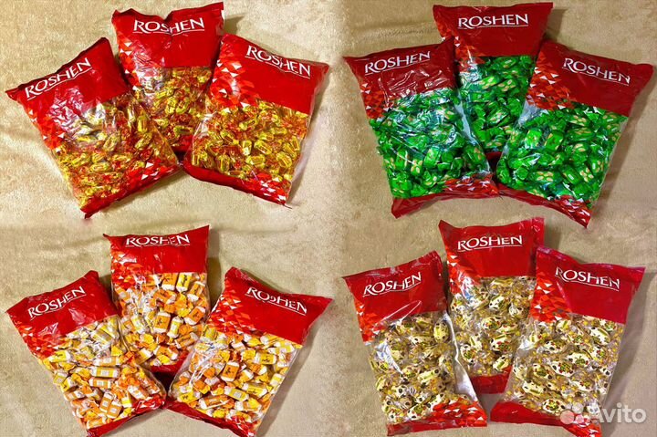 Кислинки и Шипучки Рошен Roshen большой выбор