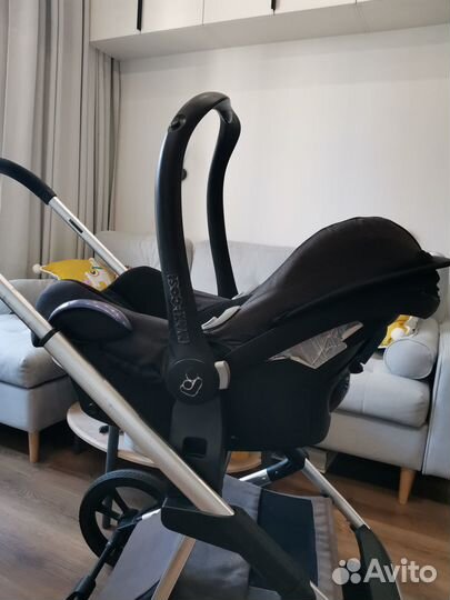 Коляска moon style 2 в 1 + автокресло Maxi Cosi