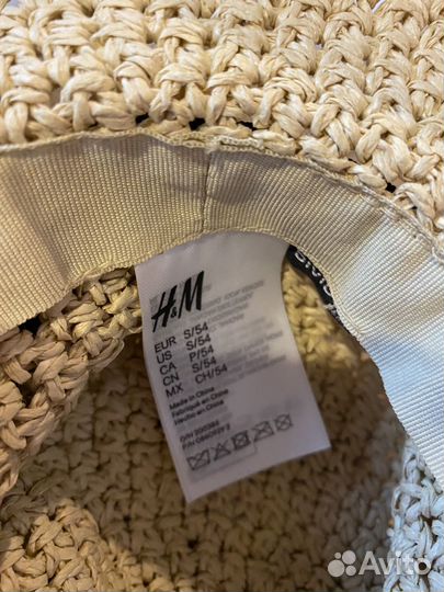 Шляпа женская соломенная hm