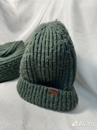 Комплект шапка и снуд для мальчика 7-9 лет