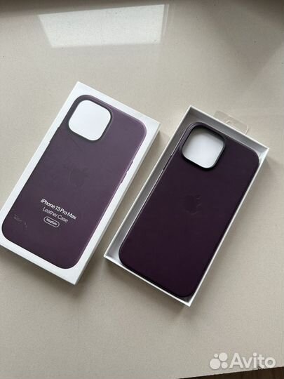 Чехол на iPhone 13 pro max кожаный оригинальный