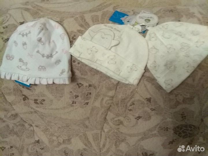 Шапочки для новорожденного