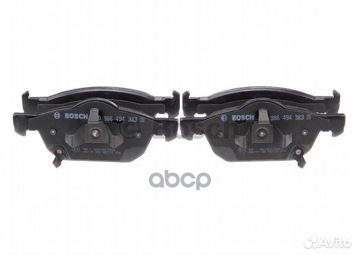 Колодки тормозные дисковые перед 0986494383