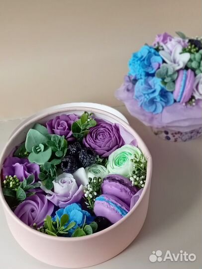 Набор из цветов из мыла ручной работы