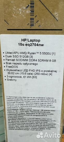 Hp laptop 15s-eq2704nw