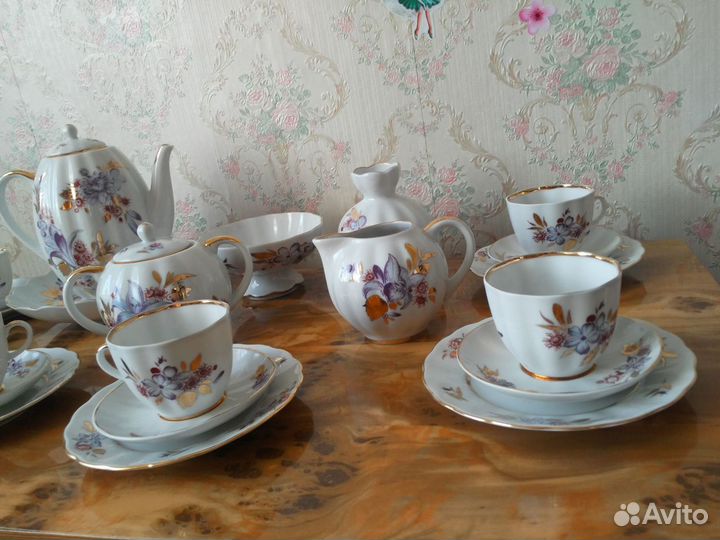 Сервиз. лфз.Экспорт. 24 предмета. СССР. новый