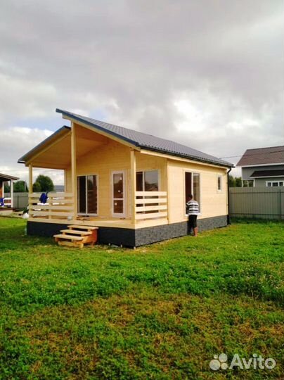 Каркасный дом шале 86