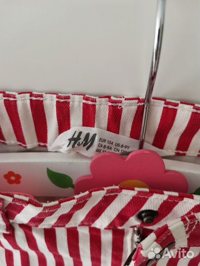 Новая джинсовая юбка, H&M, размер 134/140