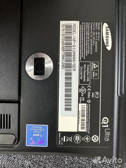 Ультромобильный компьютер samsung q1 ultra