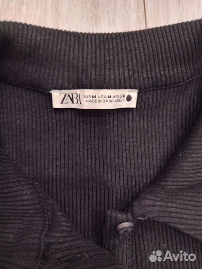 Платье в рубчик Zara