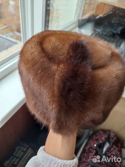 Шапка норковая женская 58
