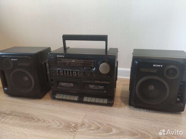 Двухкассетная магнитола sony cfs-w475s