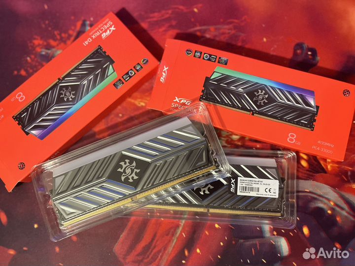 Плашки RAM памяти XPG Spectrix D41 - 4133MHz 16GB