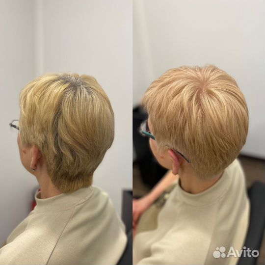 Окрашивание волос в салоне