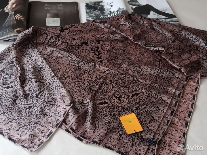 Платок Шаль etro ручной шов шелк