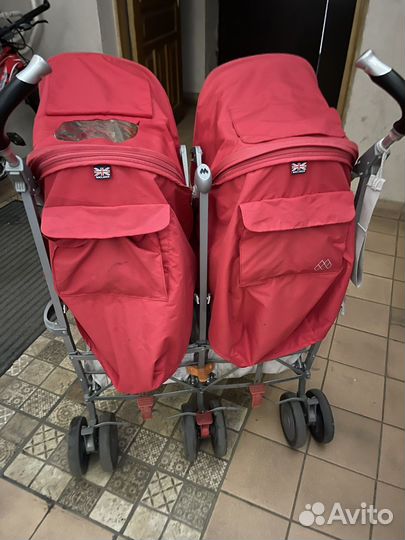 Коляска для двойни Maclaren twin techno