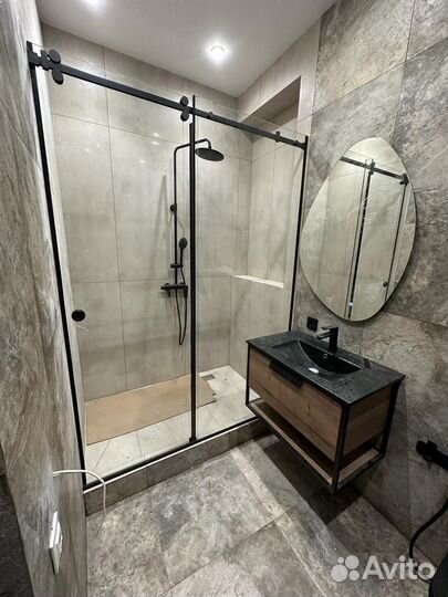 Установка душевых кабин