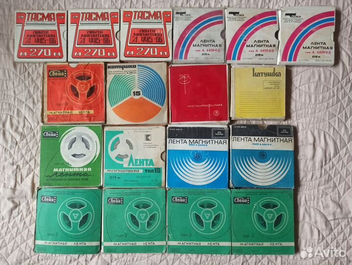 Катушки магнитная лент для катушечного магнитофона