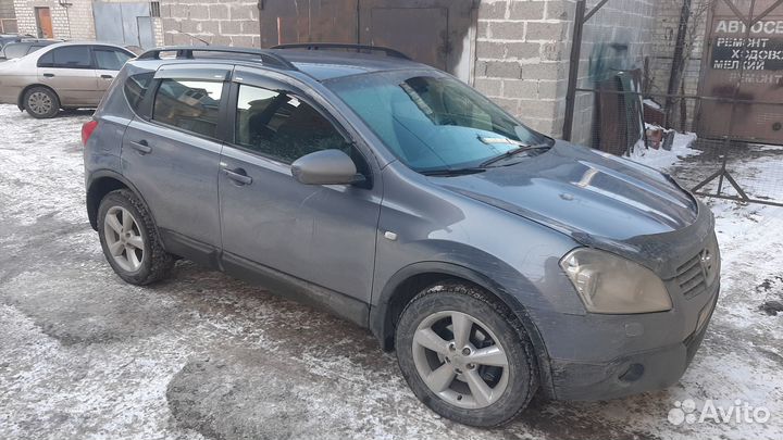 Рейлинги на крышу Nissan Qashqai, черные